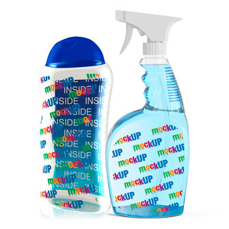 mock-up, mockup, packaging, etichetta, bottiglia, flacone, alimenti, igiene, cosmetica, medicina