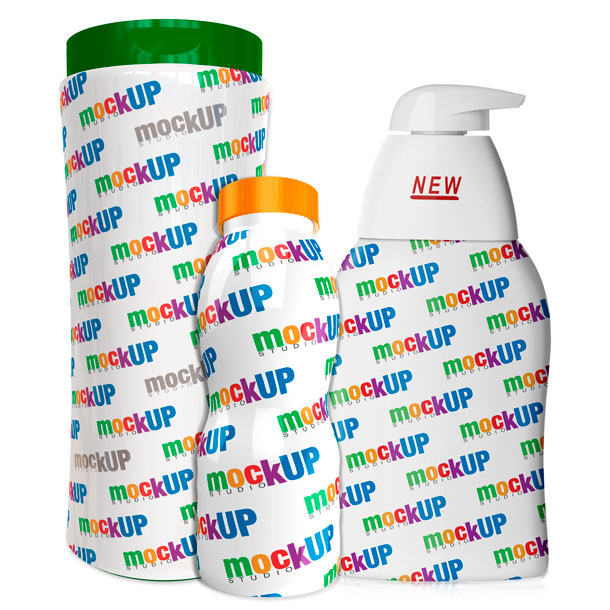 mock-up, mockup, packaging, shrink sleeve, confezione, cosmetica, alimenti, pulizia, igiene, medicine