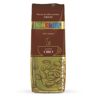 mockup packaging flexible coffee bag