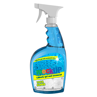 mockup packaging label cleaner