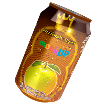 mockup packaging sleeve drink can